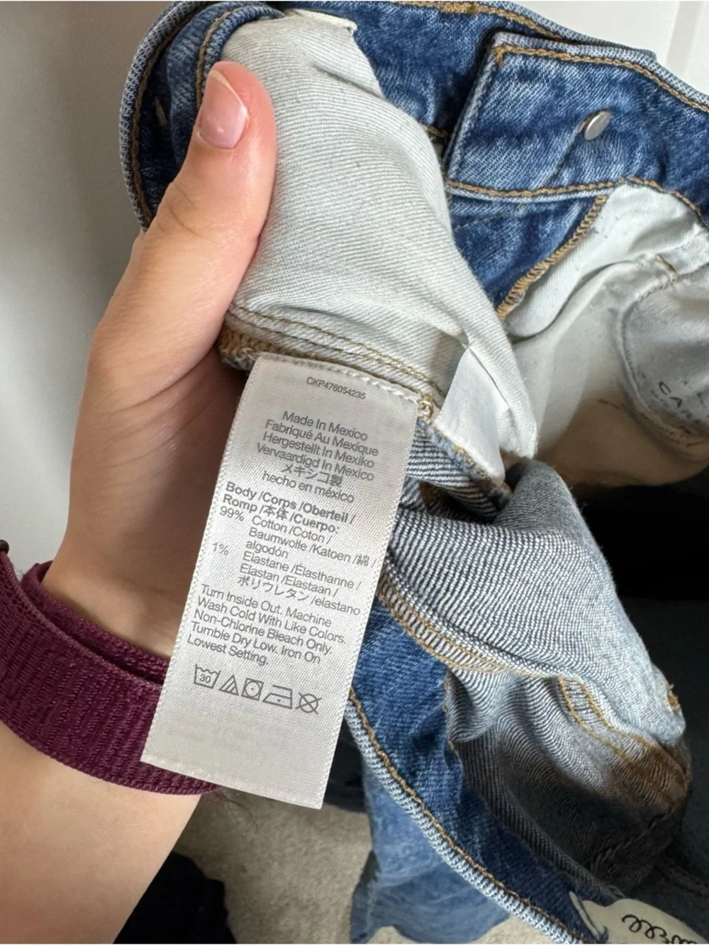 Madewell The Perfect Vintage Jean Kepler Wash Slim Straight Leg Denim Size 28 - Picture 8 of 8